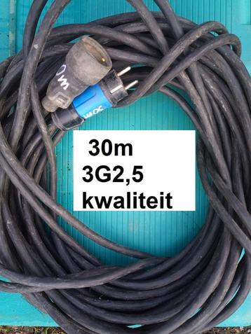 Verlengkabel zonder oproller 30m 3G2,5 degelijke kabel beschikbaar voor biedingen