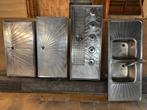 Inox café werkbladen (tap, afdruip, wasbak), Zakelijke goederen, Horeca | Keukenapparatuur, Ophalen, Gebruikt, Inox Meubilair