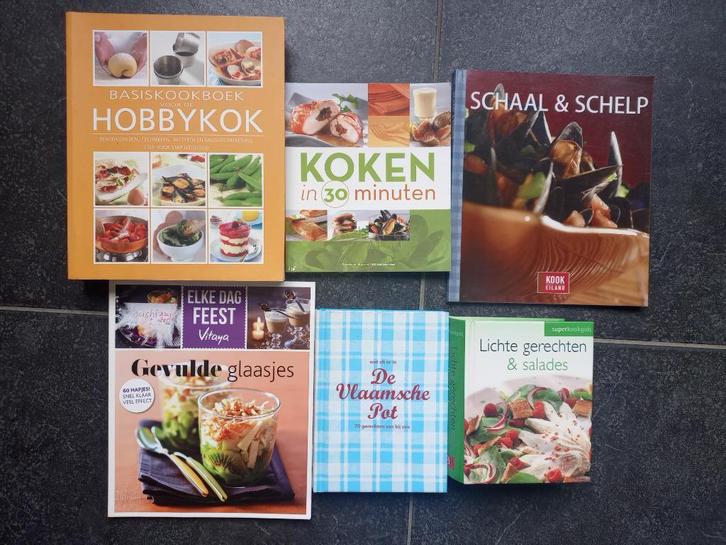 6 KOOKBOEKEN VOOR 10 EURO - in goede staat, Boeken, Kookboeken, Zo goed als nieuw, Ophalen of Verzenden