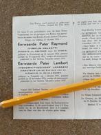 Bp 2 VERMOORDE BELGISCHE PATERS IN KATAKO-KOMBE KONGO 1964, Verzamelen, Bidprentjes en Rouwkaarten, Ophalen of Verzenden, Bidprentje