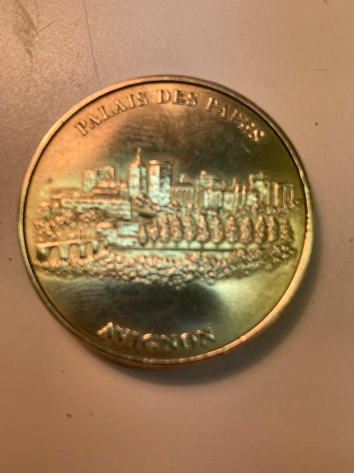 Souvenir munt, “Palais Des Papes” Avignon., Postzegels en Munten, Penningen en Medailles, Overige materialen, Ophalen