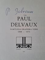 Catalogue de la galerie Paul Delvaux Östergård 1973 signé, Enlèvement ou Envoi