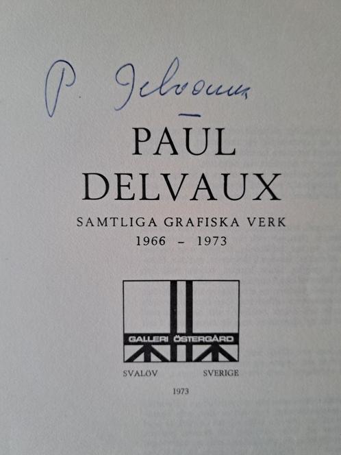 Catalogue de la galerie Paul Delvaux Östergård 1973 signé, Antiquités & Art, Art | Peinture | Classique, Enlèvement ou Envoi