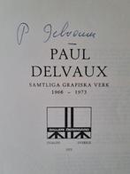 Paul Delvaux Cataloog  Galleri Östergård 1973 gesigneerd, Ophalen of Verzenden
