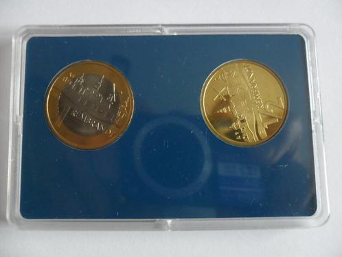 Zeer mooie set van 2 munten UNC 1 en 1/2 Rembrandt 2006, Postzegels en Munten, Munten | Europa | Niet-Euromunten, Setje, Overige landen