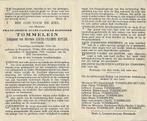 Bidprentje FRANS TOMMELEIN - Oudstrijder 1914-18  -  NOTARIS, Verzamelen, Bidprentjes en Rouwkaarten, Ophalen of Verzenden, Bidprentje