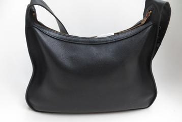 Delvaux pensée zwarte handtas, Handtassen en Accessoires, Ophalen of Verzenden, Gebruikt, Zwart, Handtas