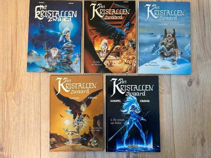 Het Kristallen Zwaard (complete reeks) - Crisse / Goupil, Livres, BD, Comme neuf, Série complète ou Série, Enlèvement ou Envoi