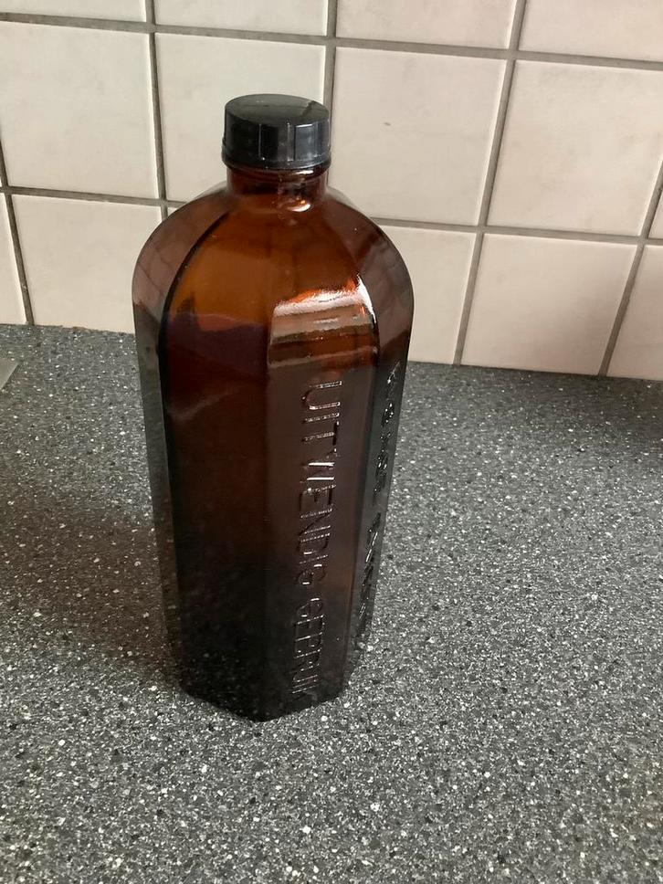 Ancien flacon de pharmacie 1 litre, Antiquités & Art, Curiosités & Brocante, Enlèvement