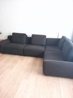 Hoekzetel bruin/grijs, Ophalen, Zo goed als nieuw, Stof