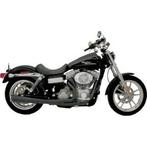 2-in-1 Supermeg uitlaat zwart  voor 2012-2017 Dyna, Motoren