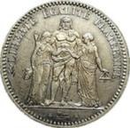 Frankrijk - 5 Francs Hercules Zilver 1875 A, Frankrijk, Zilver, Ophalen of Verzenden, Losse munt