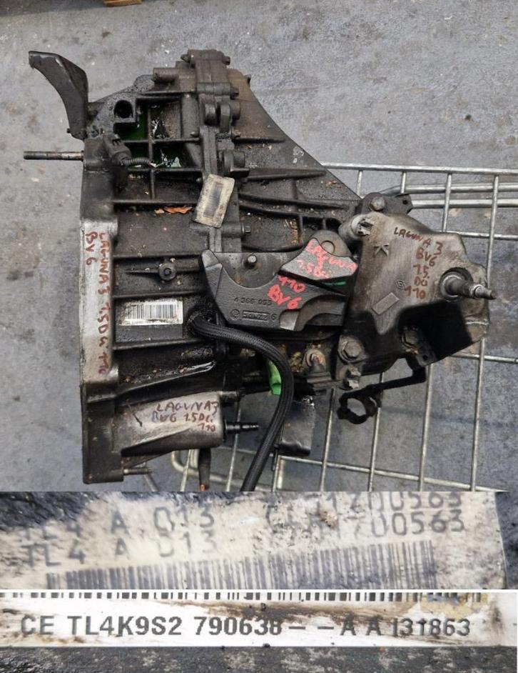 Boite 6 vitesse RENAULT LAGUNA 3 2010 1.5 DCI 110 CV TL4A013, Autos : Pièces & Accessoires, Transmission & Accessoires, Renault