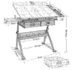 Tekentafel werktafel computertafel in hoogte verstelbaar, Nieuw, Overige typen, Ophalen of Verzenden