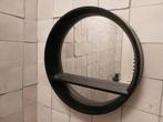 NIEUWE zwarte moderne ronde spiegel diameter 35cm, Neuf, Moins de 100 cm, Rond, Enlèvement