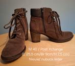 M40 Nieuwe nubucklederen enkellaarzen, Bruin, Lage of Enkellaarzen, Post Xchange, Nieuw