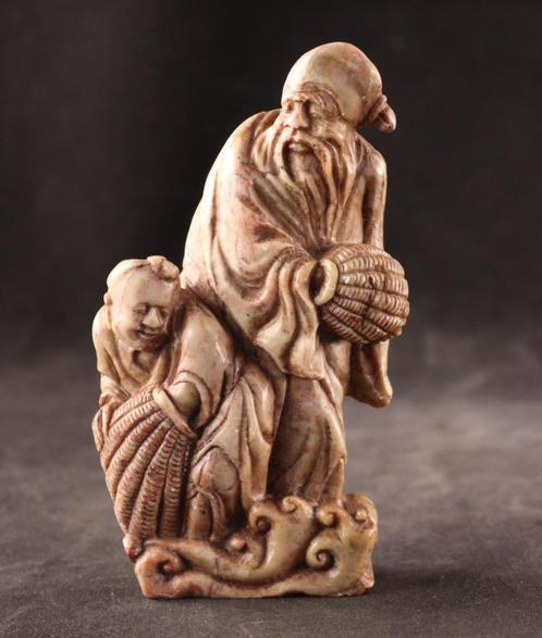 19e eeuws Chinees sculptuurtje, Antiek en Kunst, Kunst | Niet-Westerse kunst, Verzenden