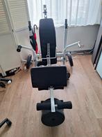 Fitness bank met alle toebehoren, Ophalen, Zo goed als nieuw, Benen, Krachtstation