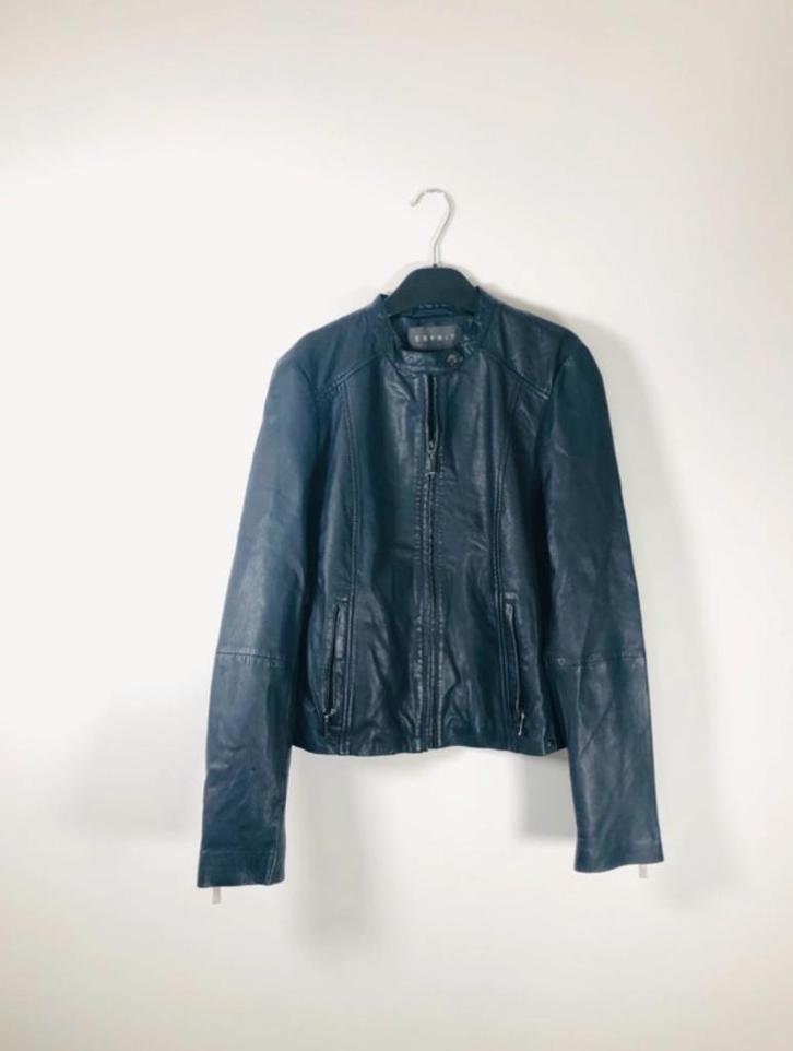 Dark blue sheepskin coat Esprit (size 38/40) NEW, Kleding | Dames, Jassen | Winter, Nieuw, Maat 38/40 (M), Blauw, Ophalen of Verzenden