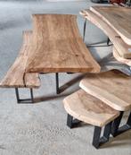 Table de cuisine en tronc d'arbre meubles en tronc d'arbre, Maison & Meubles, Comme neuf, Enlèvement ou Envoi
