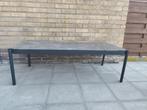 Mooie tempered glass tuintafel met aluminium frame, Ophalen, Zo goed als nieuw, Aluminium