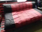 Zetelbed futon, Maison & Meubles, Chambre à coucher | Canapés-lits, 160 cm, Comme neuf, Deux personnes, Noir