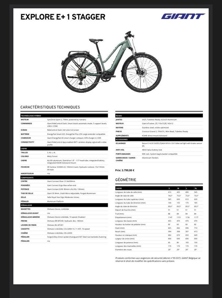 GIANT Vélo électrique femme vtc, Vélos & Vélomoteurs, Vélos électriques, Comme neuf, Giant, 47 à 51 cm, 50 km par batterie ou plus
