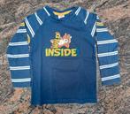 Mt 92 Donkerblauwe T-shirt lange mouwen beer 'wild inside', Kinderen en Baby's, Kinderkleding | Maat 92, Jongen, Ophalen of Verzenden