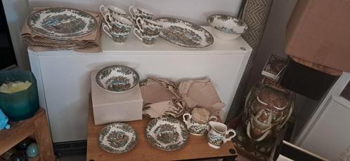 Staffordshire England Mayotte - the brook, Antiek en Kunst, Antiek | Servies compleet, Ophalen