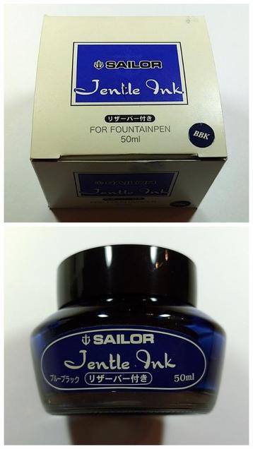 SAILOR inkt - 'Jentle ink' - Blauw en zwart beschikbaar voor biedingen