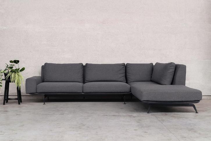 Moderne Passe-Partout zetel – antraciet – 3 jaar oud, Huis en Inrichting, Zetels | Zetels, Zo goed als nieuw, Hoekbank, Vierpersoons of meer