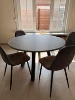 Ronde tafel, Huis en Inrichting, Tafels | Eettafels, Ophalen, Rond, Zo goed als nieuw, Vier personen