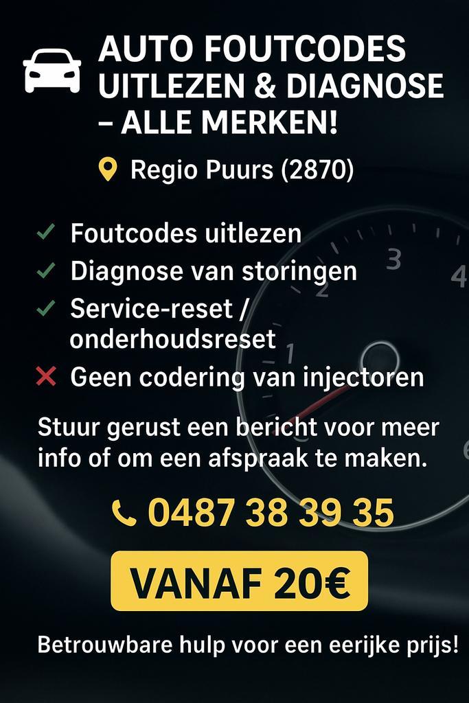 Auto Foutcodes Diagnose uitlezen van Storingen, Auto-onderdelen, Accu's en Toebehoren, Ophalen