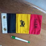 petit drapeau + insigne, Collections, Objets militaires | Général, Enlèvement ou Envoi, Armée de terre, Drapeau ou Bannière