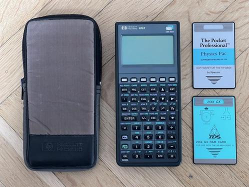 Hewlett Packard HP 48GX + Sparcom Physics Pac + 256K RAM, Diversen, Rekenmachines, Gebruikt, Grafische rekenmachine, Ophalen of Verzenden