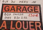 Box de garage à louer 5mx2,2m