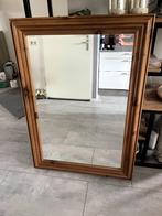 Mooie houten spiegel, Ophalen, 100 tot 150 cm, Vierkant, Zo goed als nieuw