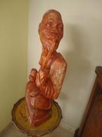 beeld in hout, Antiek en Kunst, Ophalen