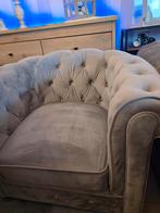 1 zit chesterfield look, Huis en Inrichting, Ophalen, Zo goed als nieuw