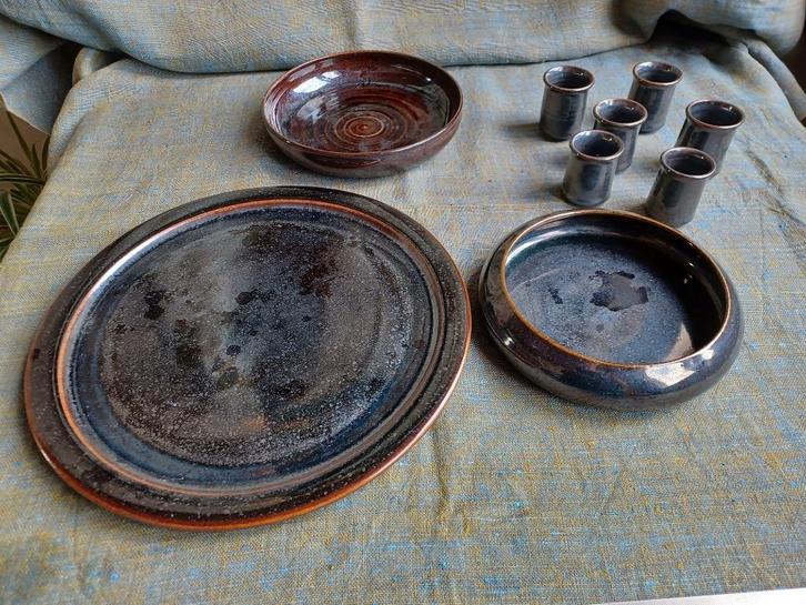 Vintage Pottery - aardewerk set, Antiek en Kunst, Antiek | Keramiek en Aardewerk, Ophalen of Verzenden