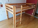 Halfhoog houten bed 90x200cm Emob Vipack Charlotte, Ophalen of Verzenden, Zo goed als nieuw