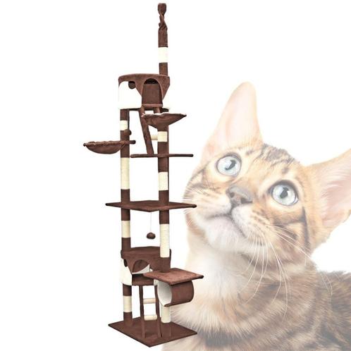 Kattenkrabpaal | 260 cm | Bruin/Beige, Dieren en Toebehoren, Katten-accessoires, Nieuw, Verzenden