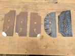 Smeedijzeren slotplaten voor antiek klassiek hekwerk poort, Antiek en Kunst, Ophalen of Verzenden