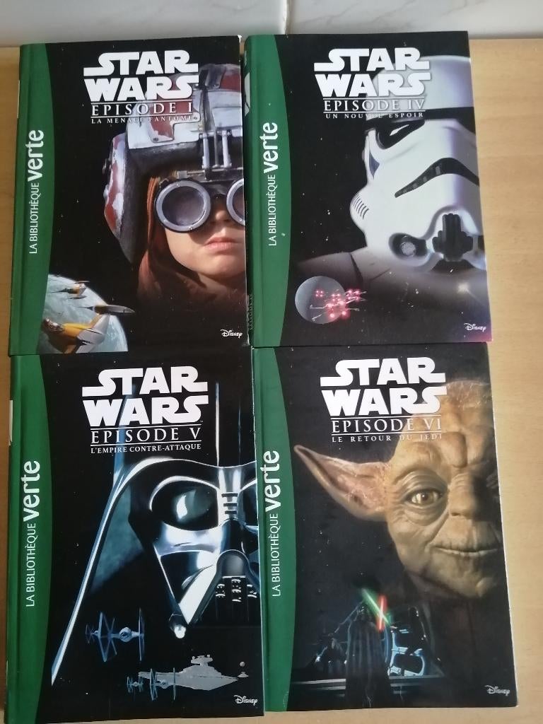 Lot 4 livres Star Wars de la Bibliothèque Verte, Enlèvement ou Envoi