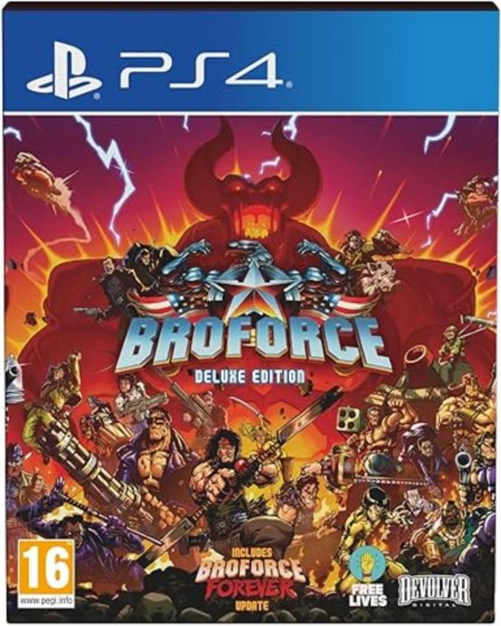 Broforce Deluxe Edition PS4 GRATIS LEVERING, Games en Spelcomputers, Games | Sony PlayStation 4, Nieuw, Avontuur en Actie, 1 speler