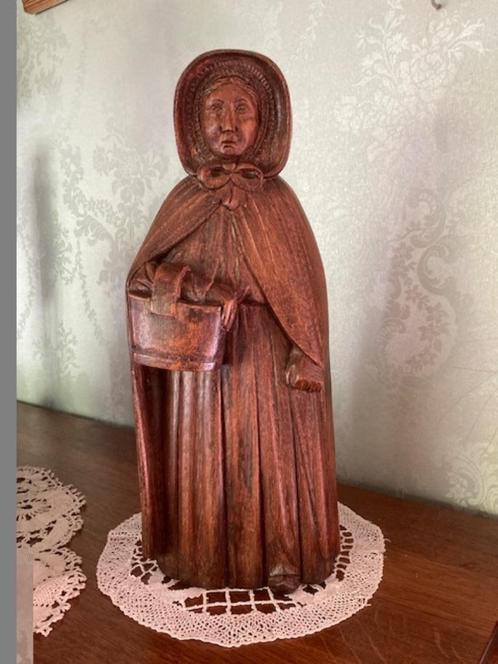antiek beeldhouwwerk brugse vrouw, Antiek en Kunst, Curiosa en Brocante, Ophalen of Verzenden