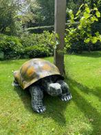 (Tuin)Beeld schildpad, eye catcher tuin, vijver, 100 cm, Ophalen, Nieuw, Kunststof, Dierenbeeld