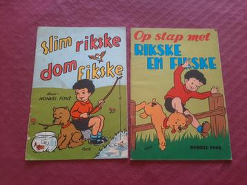  2 x Rikske en Fikske – Vintage stripboekjes van Nonkel Fo beschikbaar voor biedingen