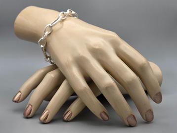 Zilveren fantasie schakel armband. 2025/601 Nieuw Ongedragen beschikbaar voor biedingen