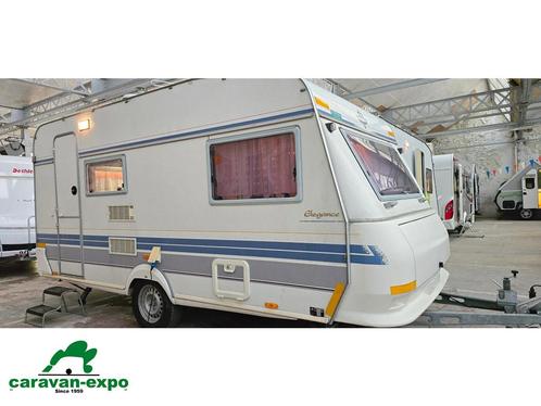 Hobby Elegance 430 (bj 1995), Caravans en Kamperen, Caravans, Bedrijf, tot en met 4, 750 - 1000 kg, Hobby, 4 tot 5 meter